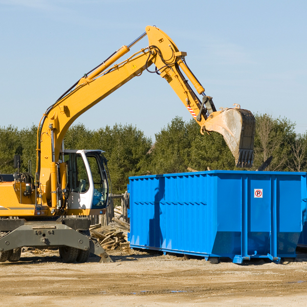 are there any restrictions on where a residential dumpster can be placed in Irvine KY